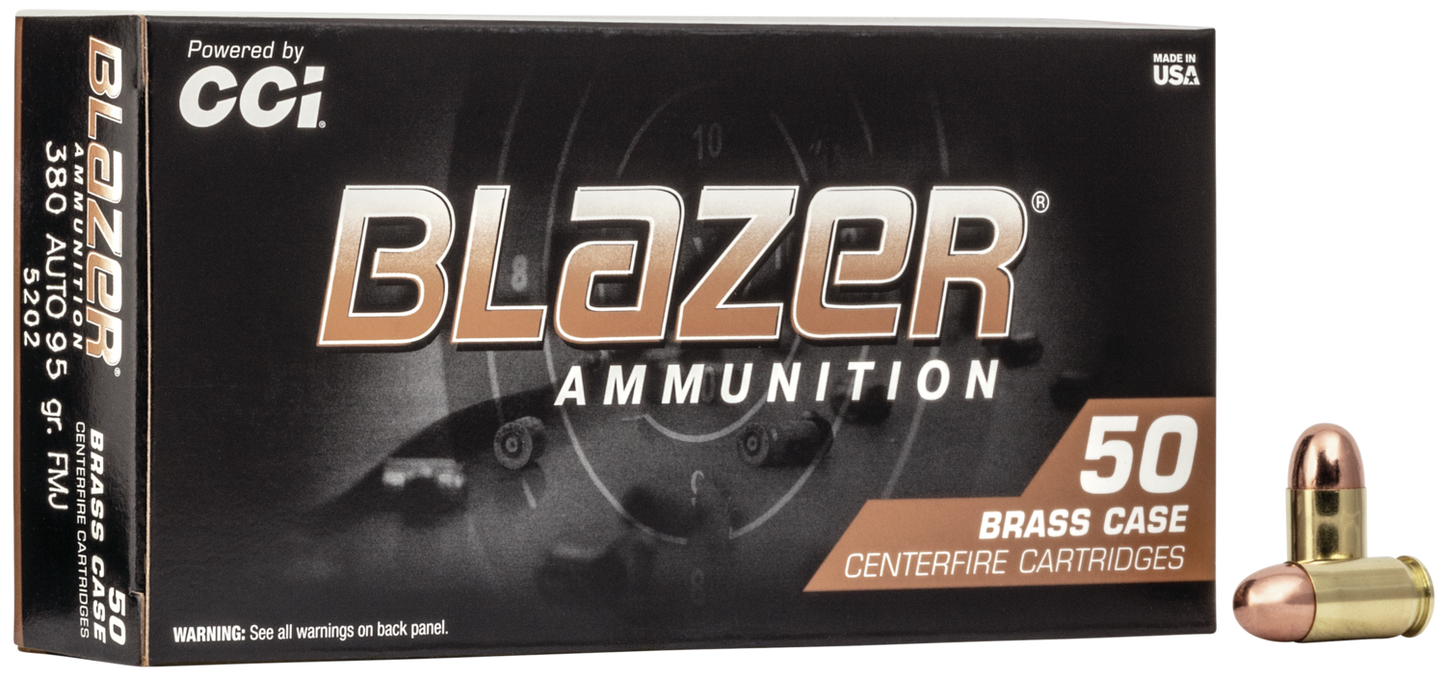 Blazer 380 Auto 95gr, Full Metal Jacket, Blazer Brass
