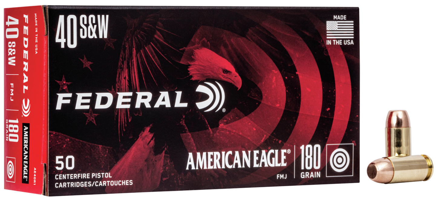 American Eagle 40 S&W 180gr Full Metal Jacket