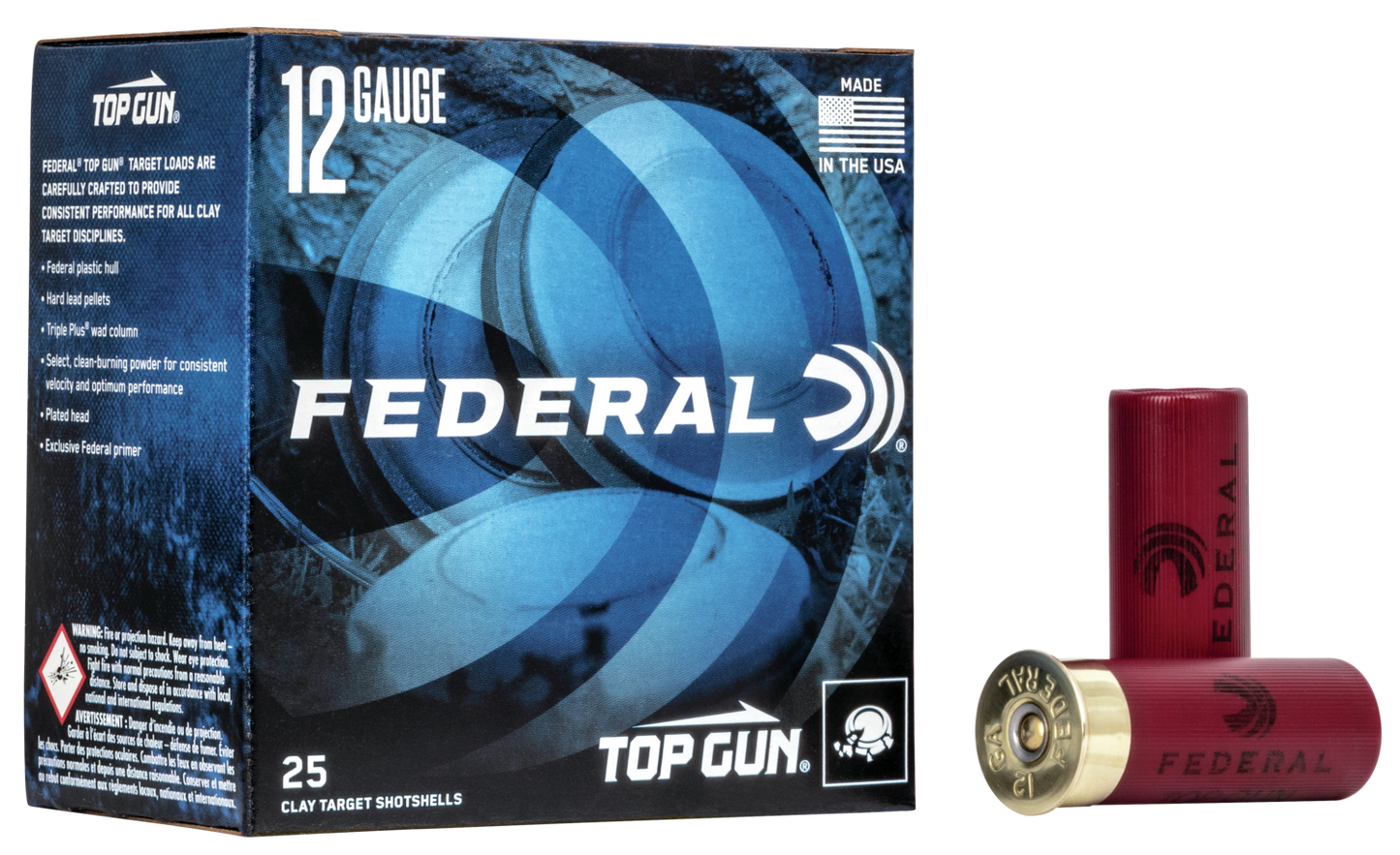 TopGun 12 Gauge 2-3/4 x 70mm  3DE, 1-1/8 Oz 7.5