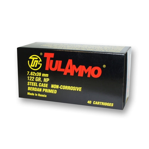 Tula 7.62 x 39 mm 122 Grain Hollow Point