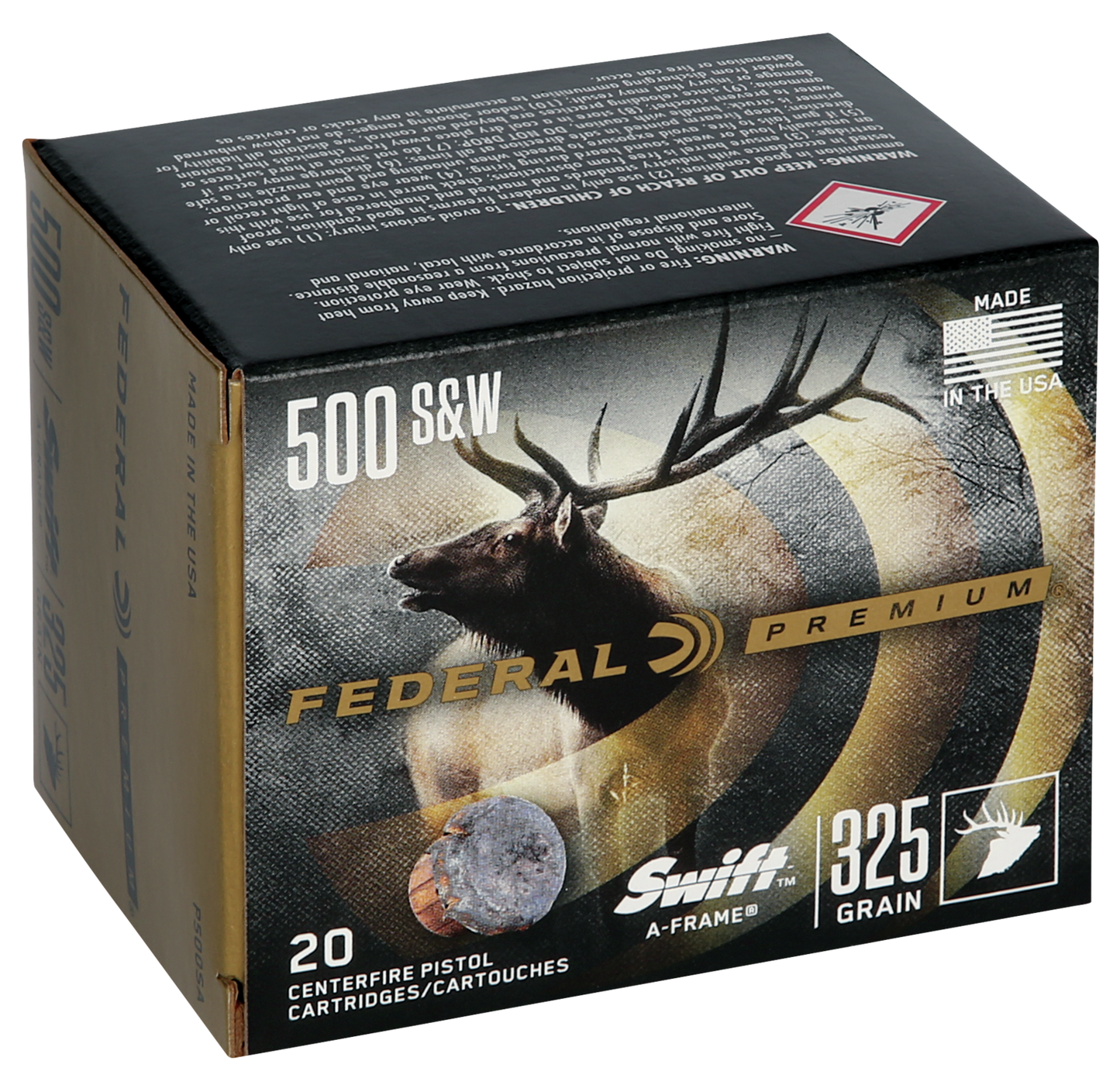 Swift A-Frame 500 S&W 325 Grain