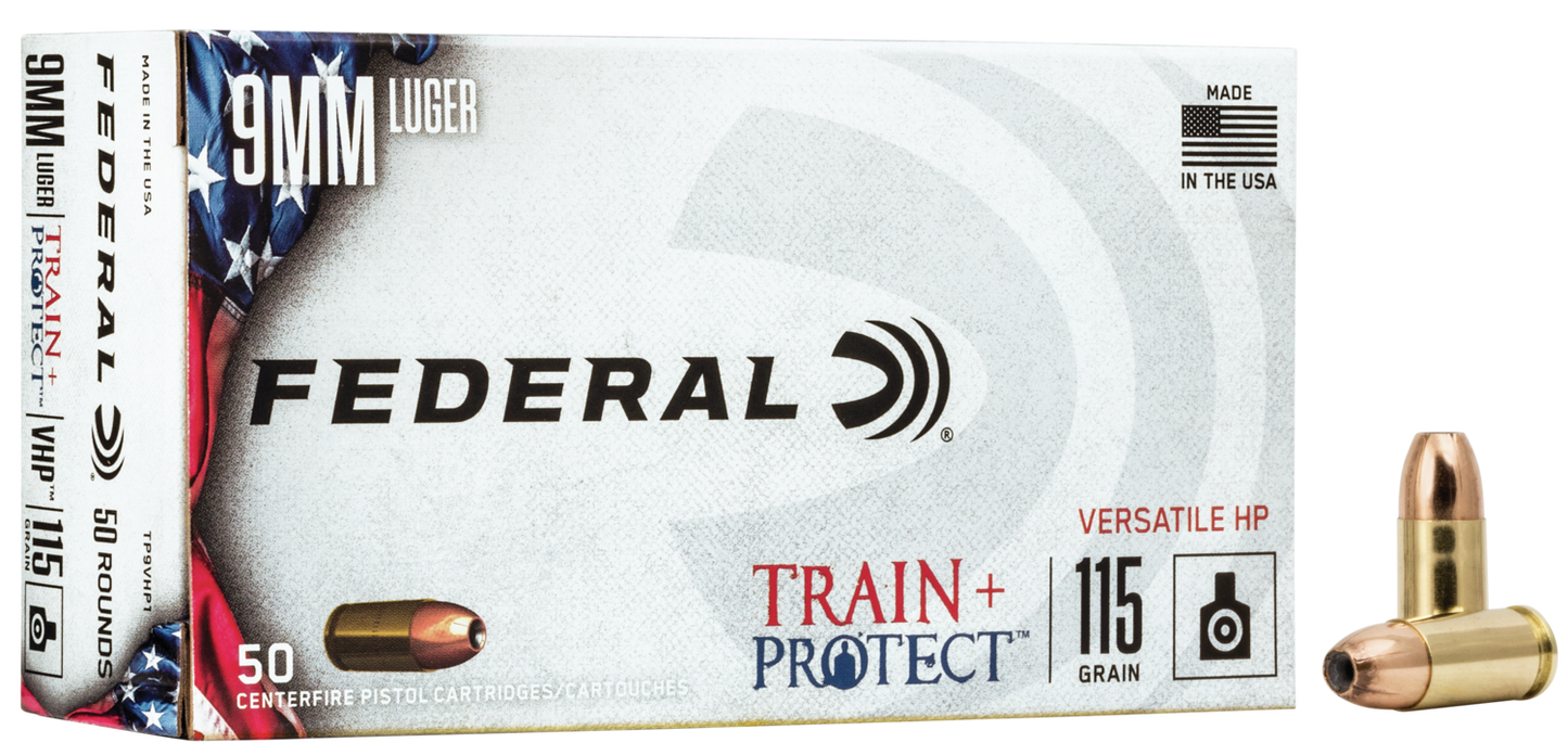 9mm Luger 115 grain Train + Protect Versatile HP