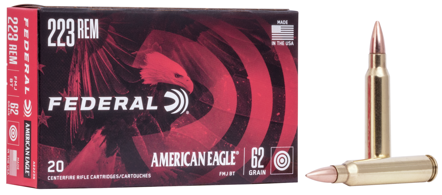 American Eagle 223 Rem 62gr Full Metal Jacket