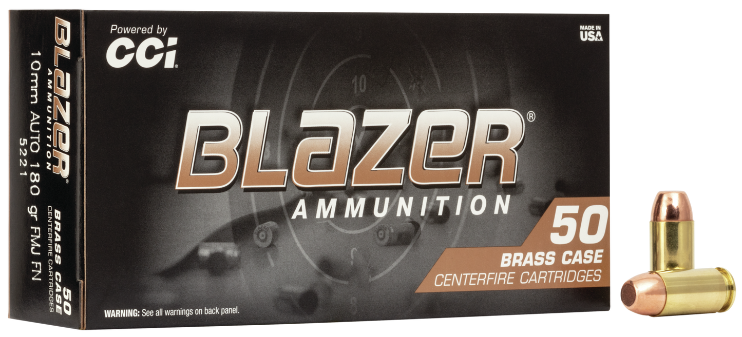 Blazer 10mm Auto 180gr Full Metal Jacket FN, Blazer Brass