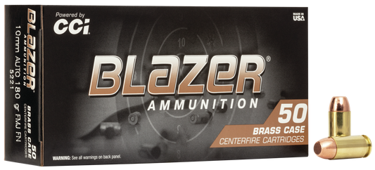 Blazer 10mm Auto 180gr Full Metal Jacket FN, Blazer Brass