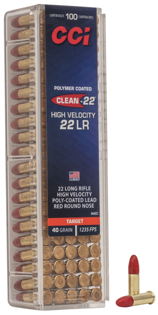 Clean-22 22 LR HV Target Red Polycoat 40 gr LRN