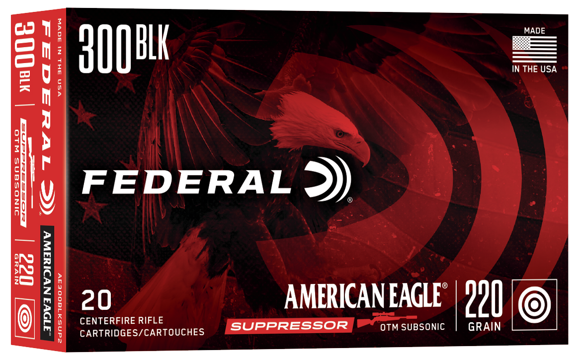 American Eagle 300 Blackout, 220gr Open Tip Match Subsonic