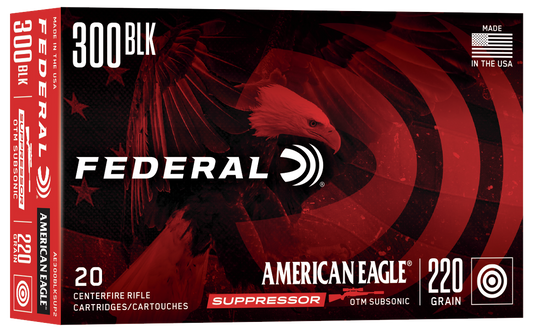 American Eagle 300 Blackout, 220gr Open Tip Match Subsonic