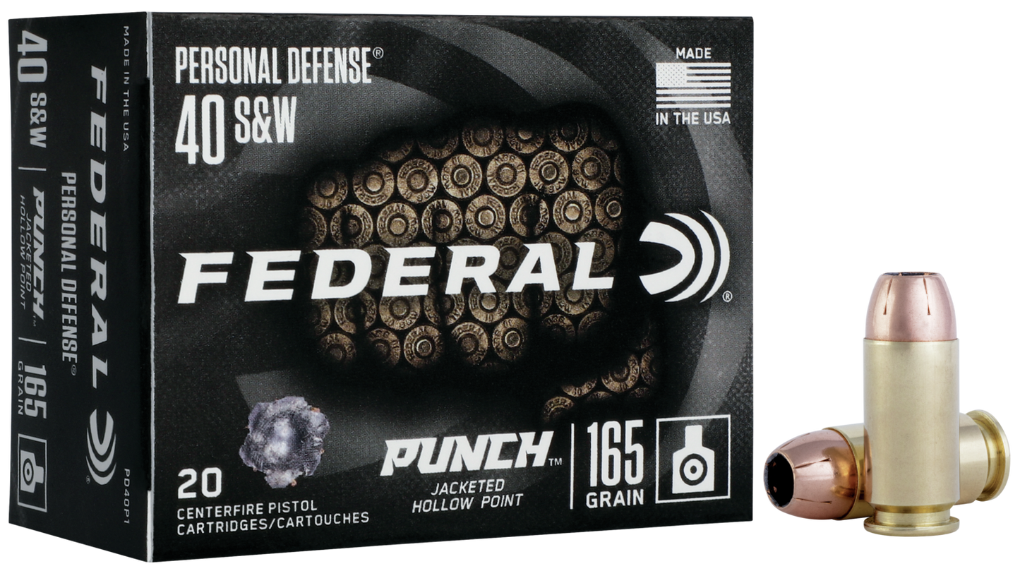 Federal 40 S&W Punch Personal Defense JHP Combo