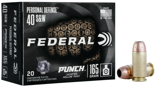 Federal 40 S&W Punch Personal Defense JHP Combo